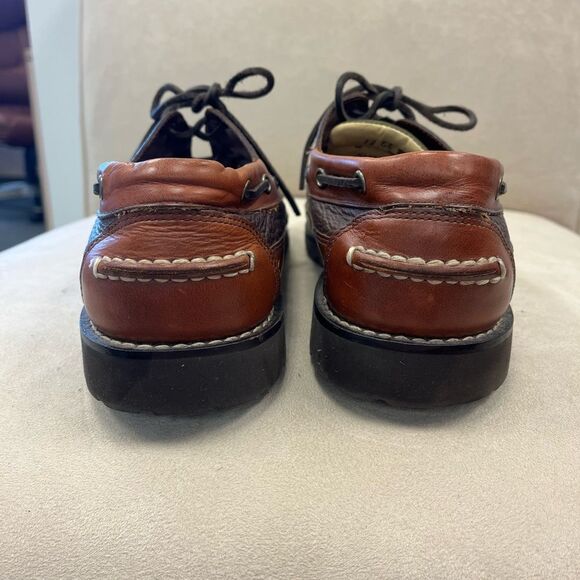 L.L. Bean Allagash Bison Leather Handsewns Oxford Shoe sz 12EE main image 7